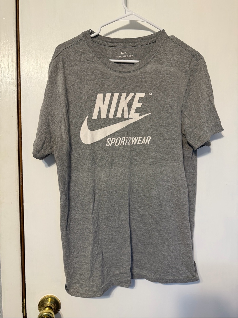 Nike Gray Short Sleeve Sportswear Logo Tee